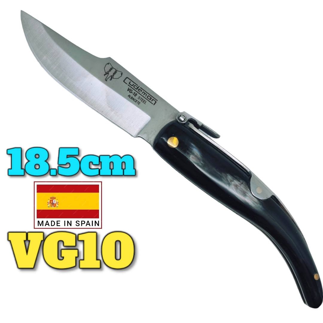 Couteau espagnol Cudeman corne de taureau palanquille VG10 18.5cm