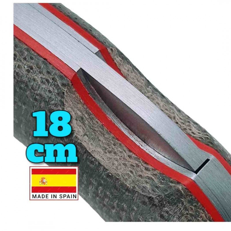 Couteau espagnol Cudeman Athenea n690 cobalt micarta pompe 18cm