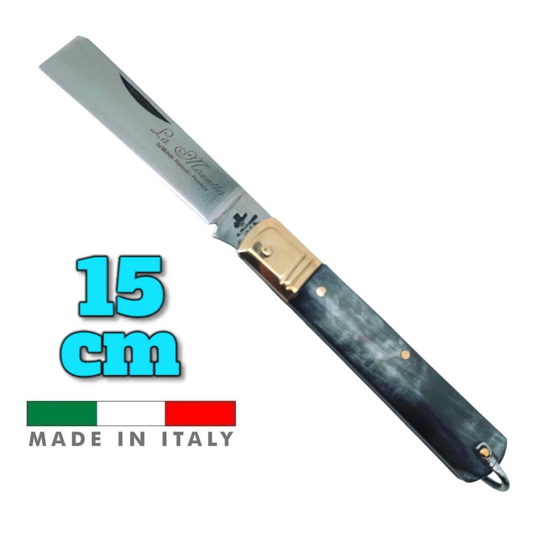Couteau italien Fraraccio PCF mozzetta corne mitre laiton 15 cm