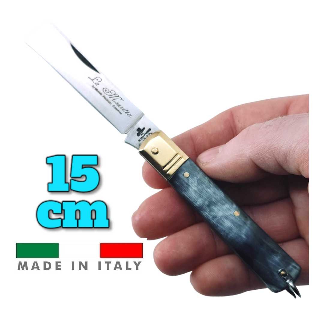 Couteau italien Fraraccio PCF mozzetta corne mitre laiton 15 cm