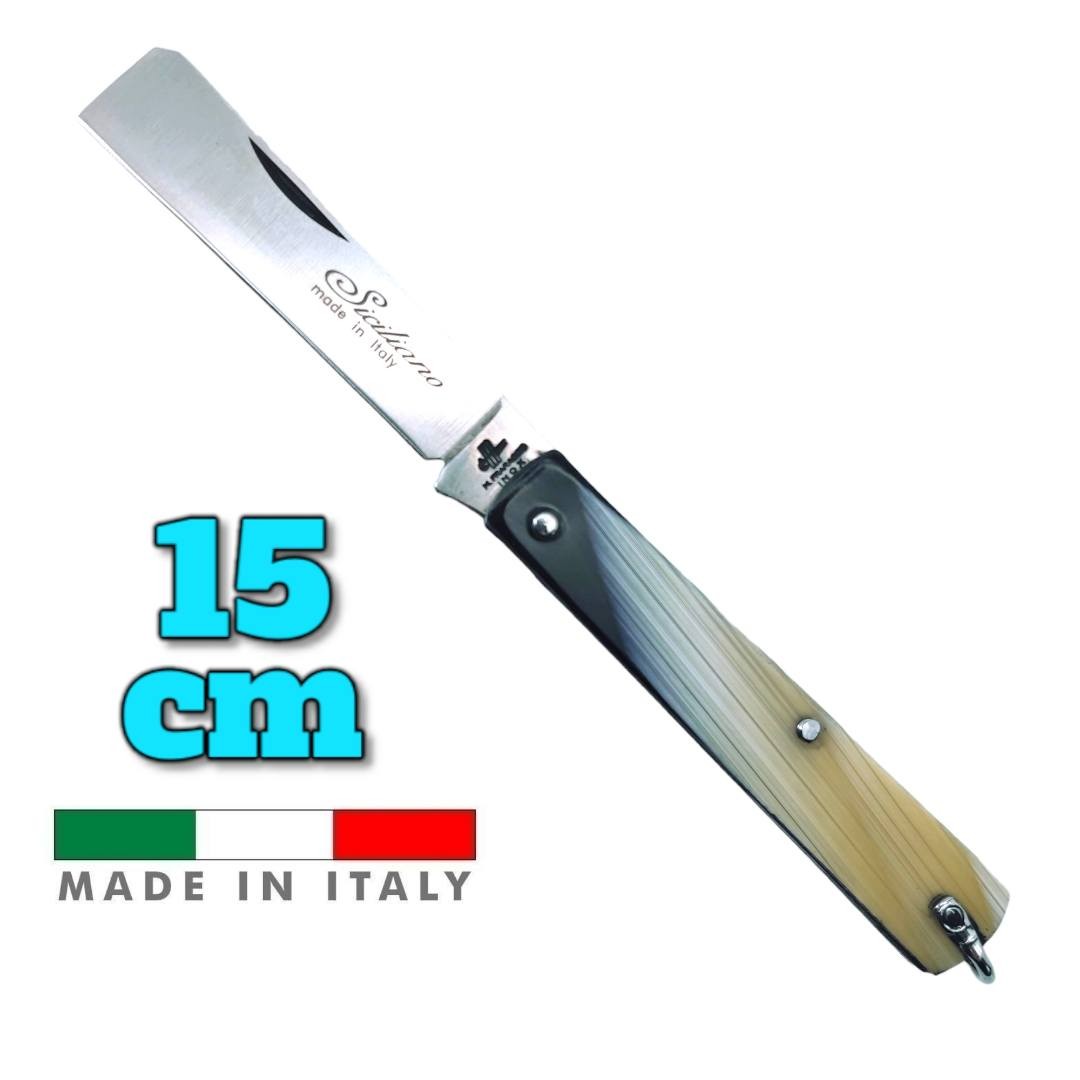Couteau italien Fraraccio PCF mozzetta imitation corne mitre 15 cm