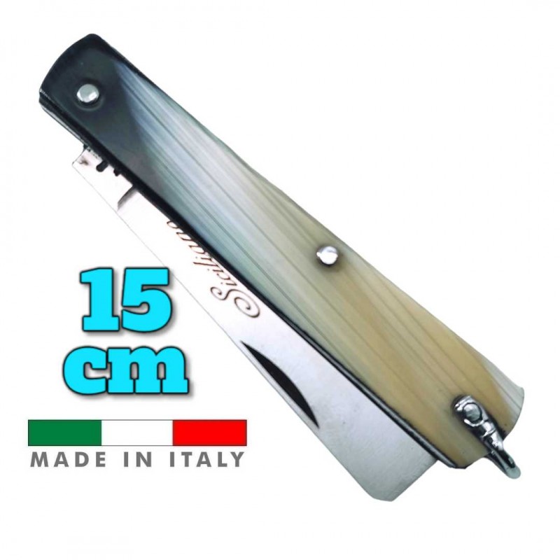 Couteau italien Fraraccio PCF mozzetta imitation corne mitre 15 cm