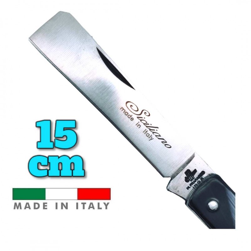 Couteau italien Fraraccio PCF mozzetta imitation corne mitre 15 cm