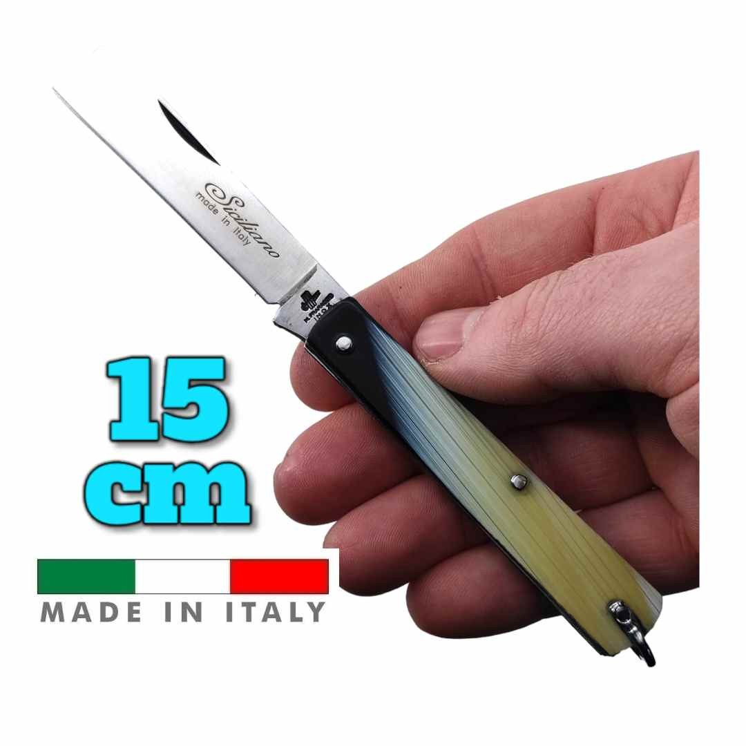 Couteau italien Fraraccio PCF mozzetta imitation corne mitre 15 cm