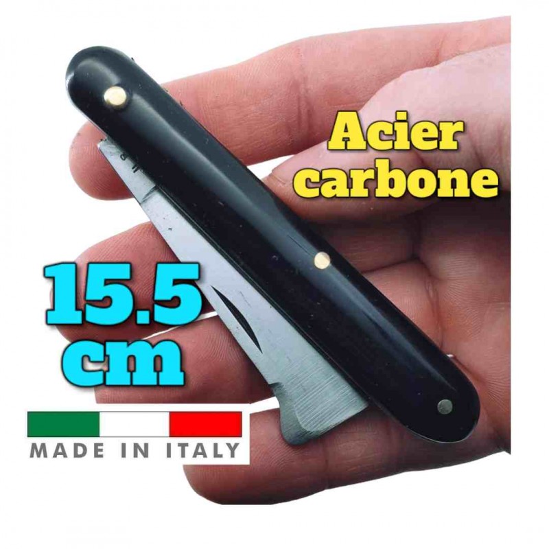 Couteau italien Fraraccio PCF greffoir innesto lame carbone 15.5cm
