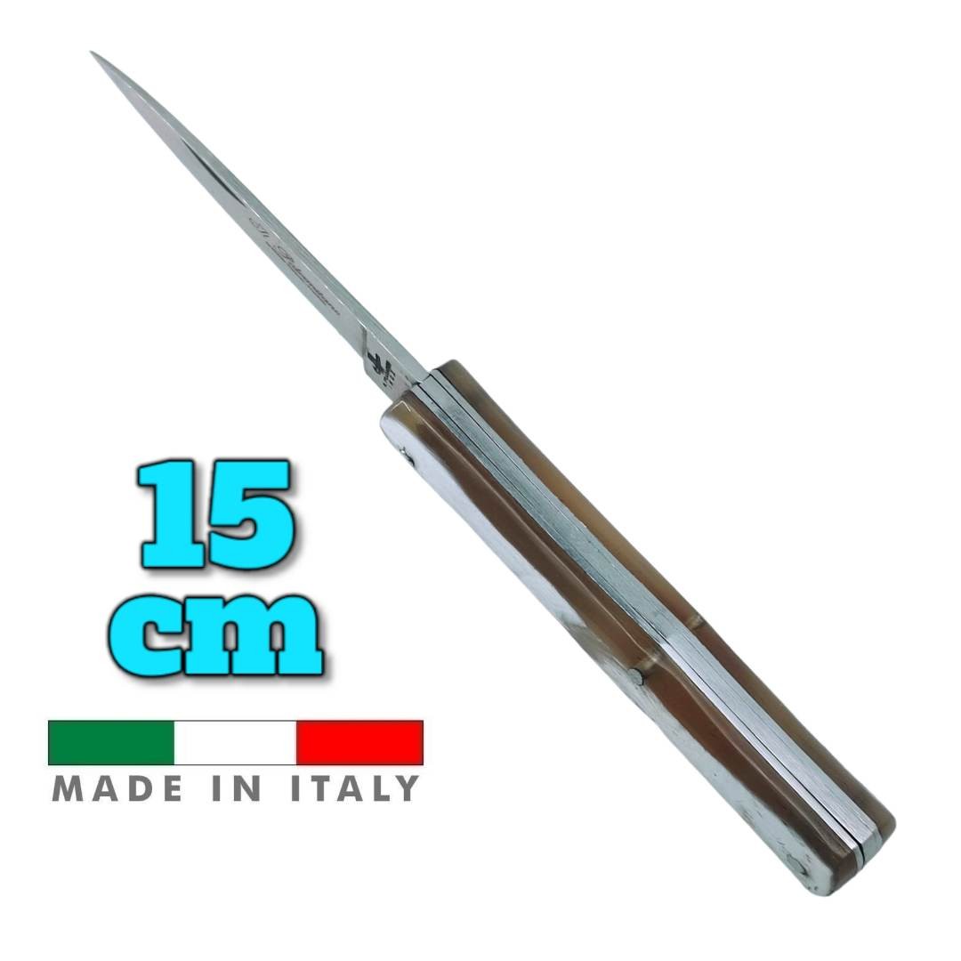 Couteau italien Fraraccio PCF Sfilato Palermo corne blanche 15 cm
