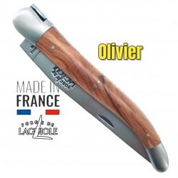 Couteau pliant Forge de Laguiole en olivier avec mitres gamme Tradition