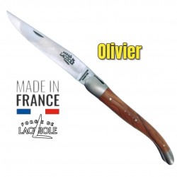 Couteau pliant Forge de Laguiole en olivier avec mitres gamme Tradition