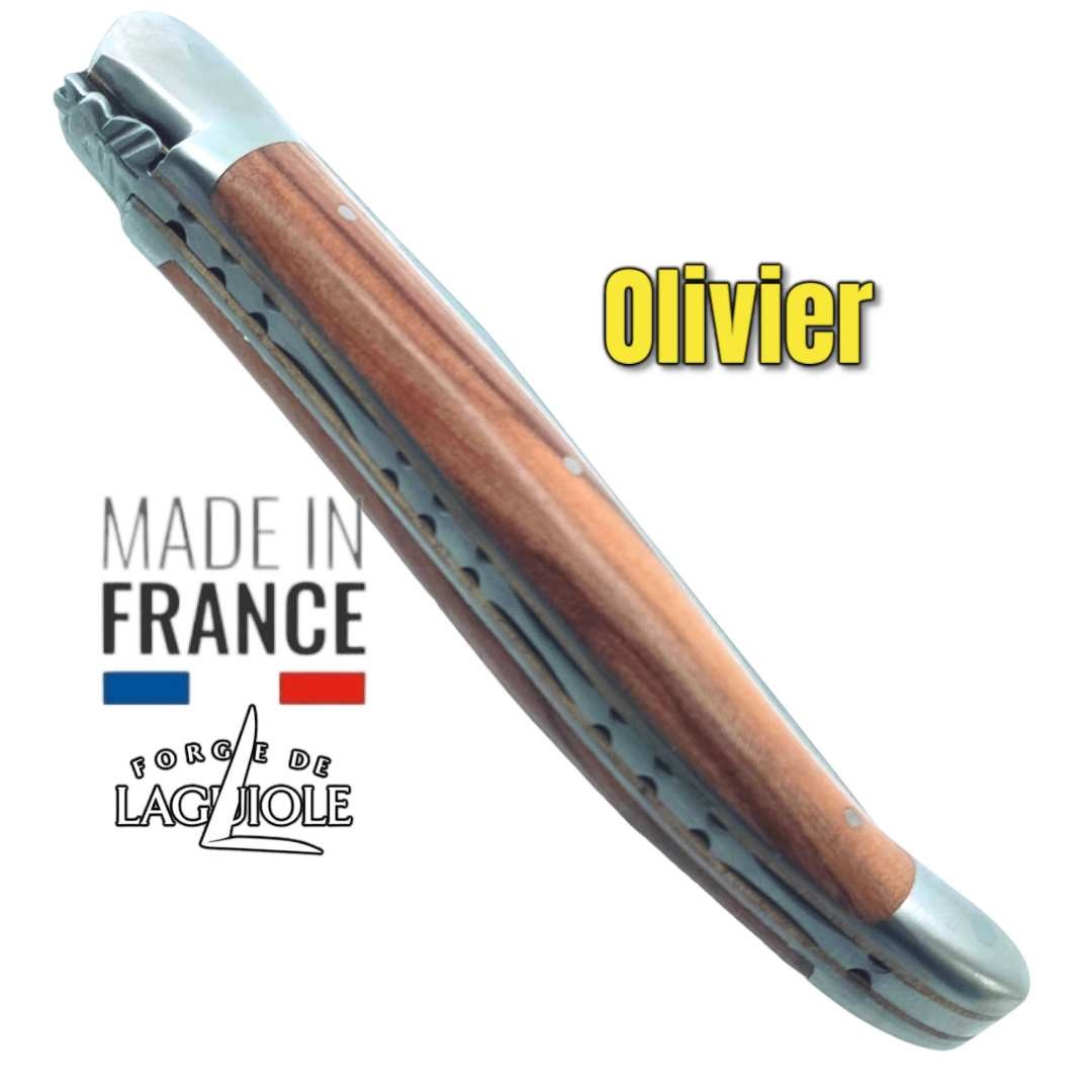 Couteau pliant Forge de Laguiole  forgé olivier double platines gamme Edition