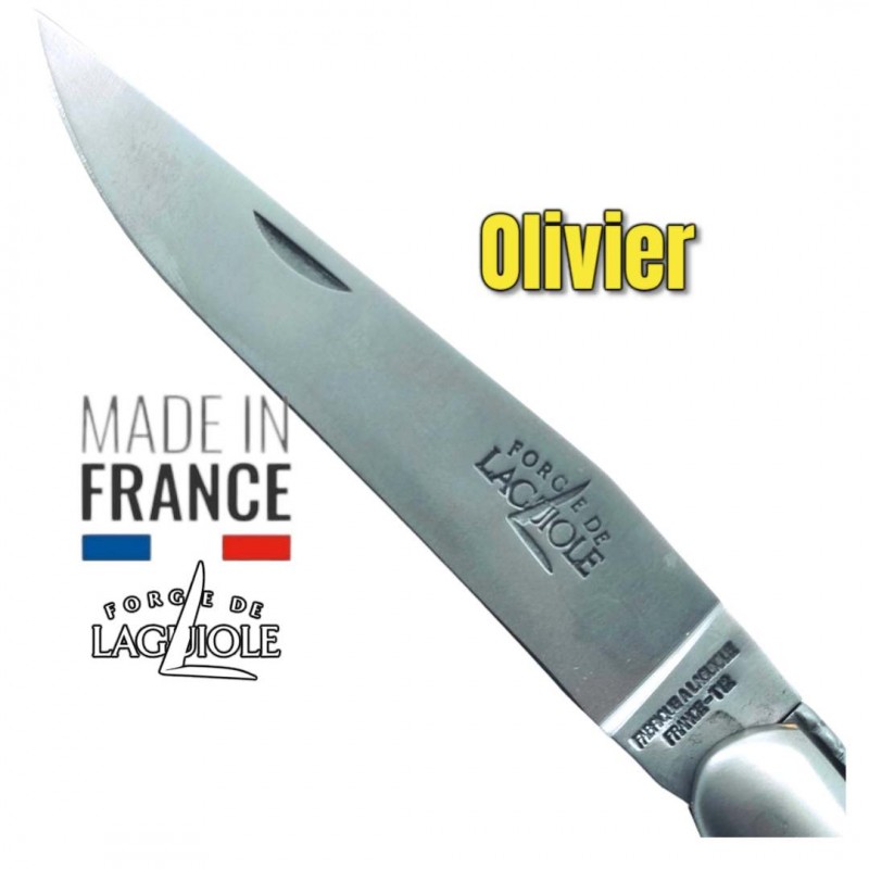 Couteau pliant Forge de Laguiole  forgé olivier double platines gamme Edition