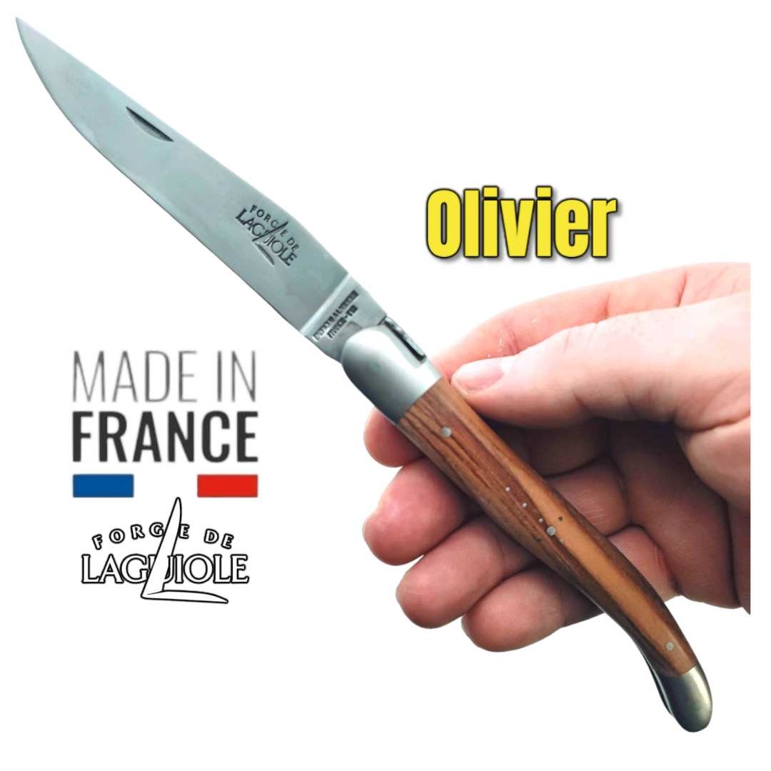 Couteau pliant Forge de Laguiole  forgé olivier double platines gamme Edition