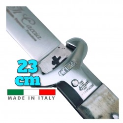 Couteau italien Fraraccio PCF sflilato corne antique extracteur douille 21cm