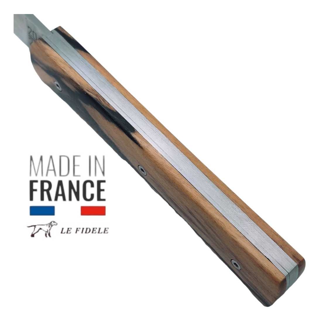 Couteau  20/20 Le Fidèle design bois ébène royal du Laos