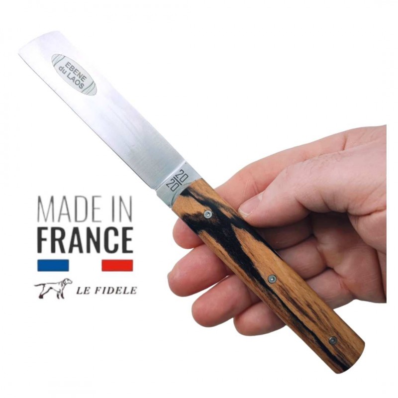 Couteau  20/20 Le Fidèle design bois ébène royal