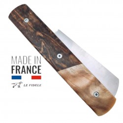 Couteau  20/20 Le Fidèle bois stabilisé bimatière collection éphémère modèle 2