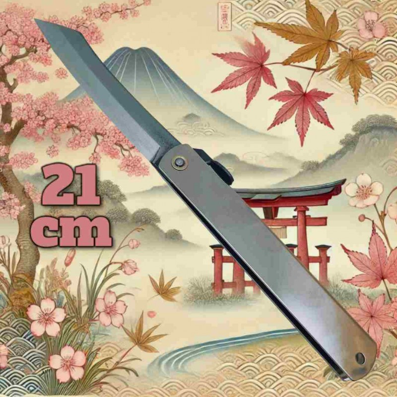 Couteau japonais Higonokami 21cm manche inox